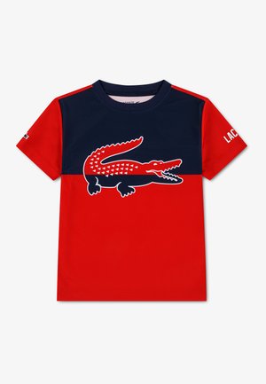 Lacoste GRAPHIC SPORT TEE - Тениска с щампа - rouge