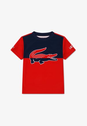 Lacoste, GRAPHIC SPORT TEE - Тениска с щампа - rouge