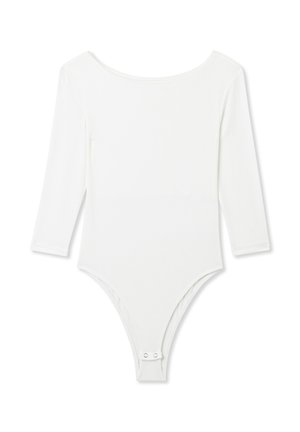 Terranova CON SCOLLO A BARCHETTA - Maglietta a manica lunga - bianco lana