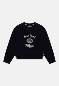 Tommy Hilfiger EMBROIDERED CREWNECK - Felpa - desert sky