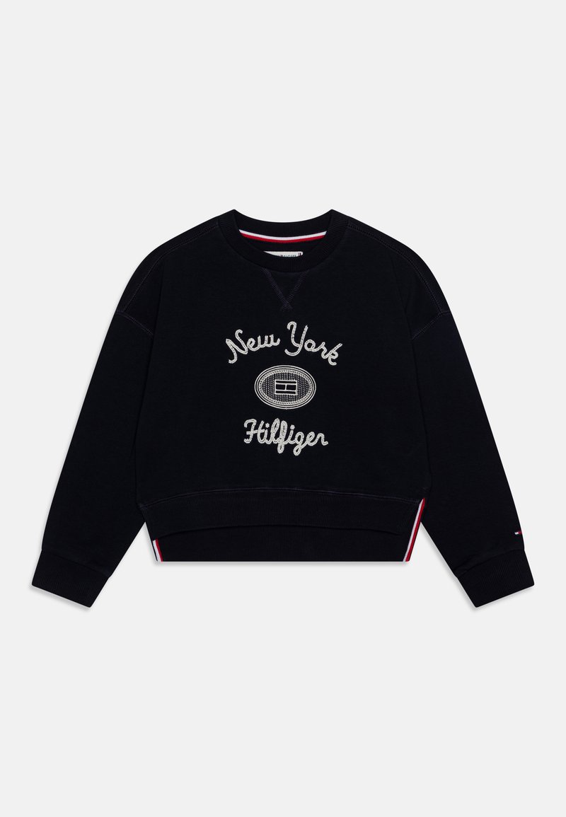 Tommy Hilfiger EMBROIDERED CREWNECK - Felpa - desert sky