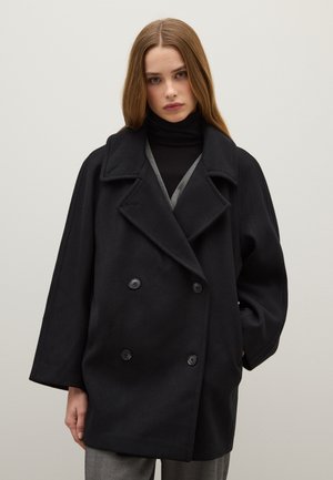 WITH BUTTONS - Kurzmantel - gunmetal