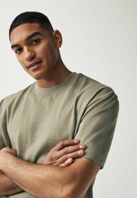 Next HEAVYWEIGHT 3 PACK - Basic póló - charcoal sage white