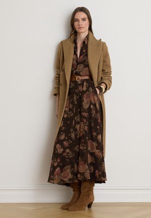 Lauren Ralph Lauren, FLORAL CHIFFON SHIRTDRESS - Robe chemise - brown multi