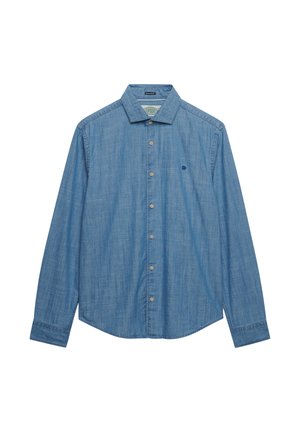 Superdry & Co, SUPERDRY ESSENTIALS CHAMBRAY LONG SLEEVE SHIRT.. - Chemise - washed indigo