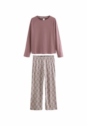 REGULAR FIT - LONG SLEEVE SET - Pigiama - chocolate brown