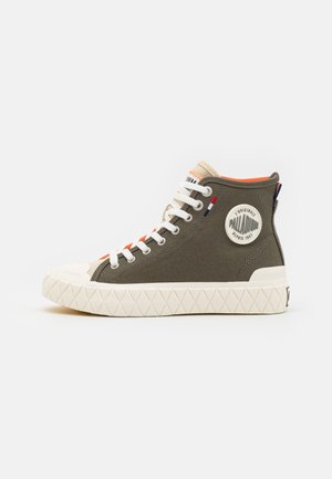 Palladium, Baskets montantes - mottled olive