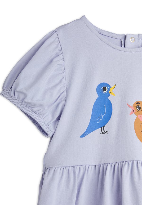 BIRDS DRESS - Jersey dress - purple3