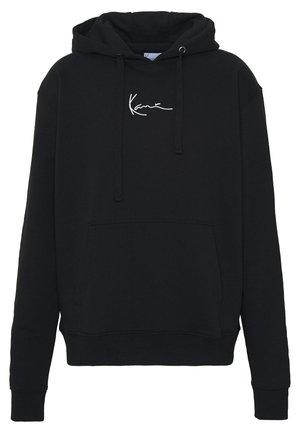 SIGNATURE HOODIE - Felpa con cappuccio - black/white