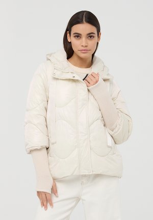 IMBOTTITO CON TRAPUNTATURA CIRCOLARE - Giacca invernale - sabbia