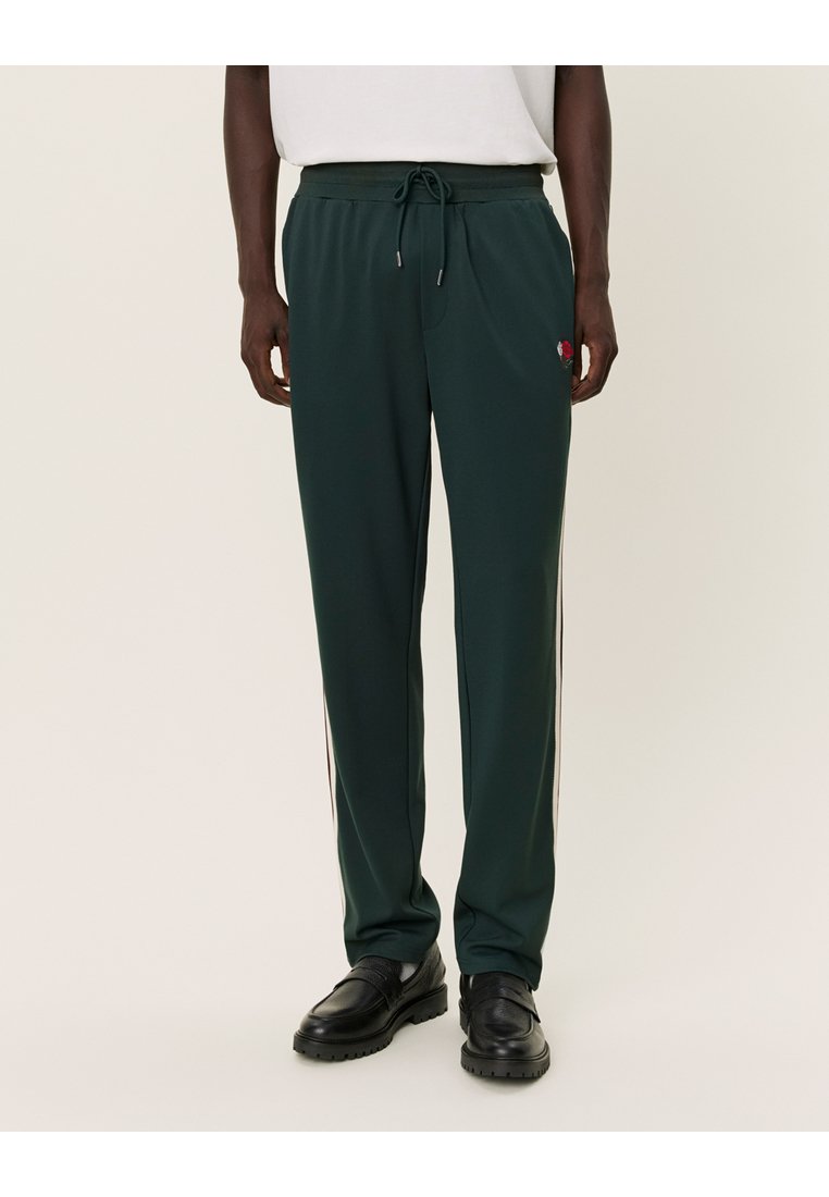 Les Deux STERLING TRACK PANTS - Calças de fato de treino - pine green/ivory