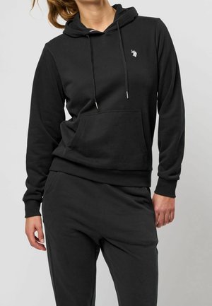 Felpa con cappuccio - black