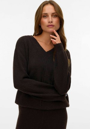 Vero Moda, JUMPER VMBESTI JUMPER - Pullover - dark brown