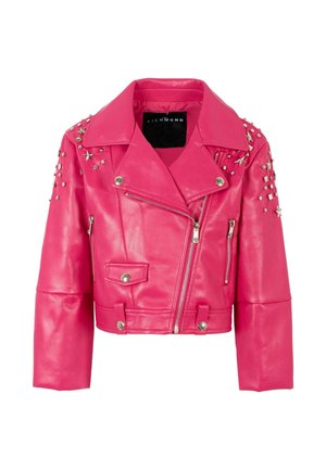 Giacca in similpelle - fucsia