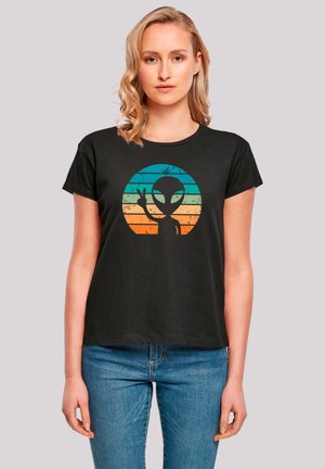 ALIEN PIECE SONNENUNTERGANG - Print T-shirt - schwarz