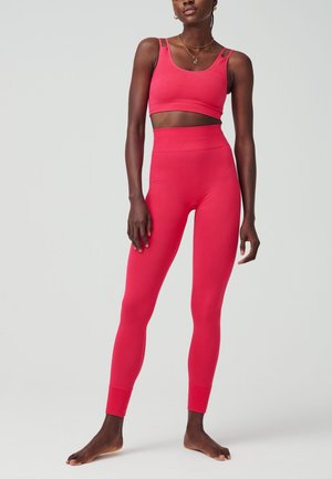 ITEM m6, SOFT RIBBED LEGGINGS - Leggings - Trousers - pink