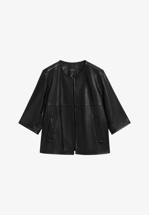Massimo Dutti, Leren jas - black