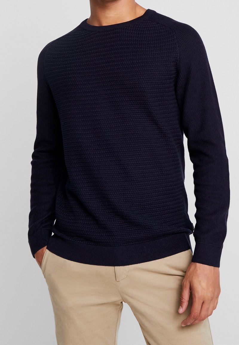 Jack & Jones PREMIUM Stickad tröja - dark blue