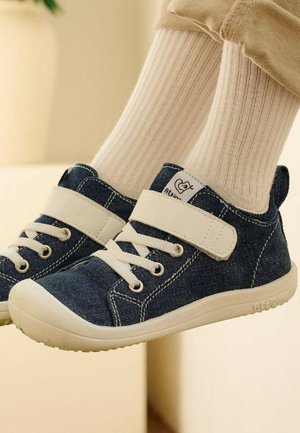 Attipas, BAREFOOT DENIM COL DEEP B UNISEX - Scarpe primi passi - blue
