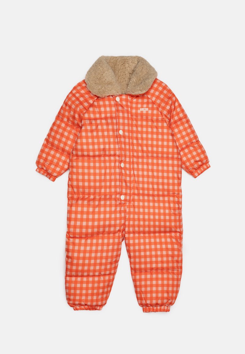 TINYCOTTONS VICHY PADDED OVERALL UNISEX - Lyžařská kombinéza - summer red/wild rose