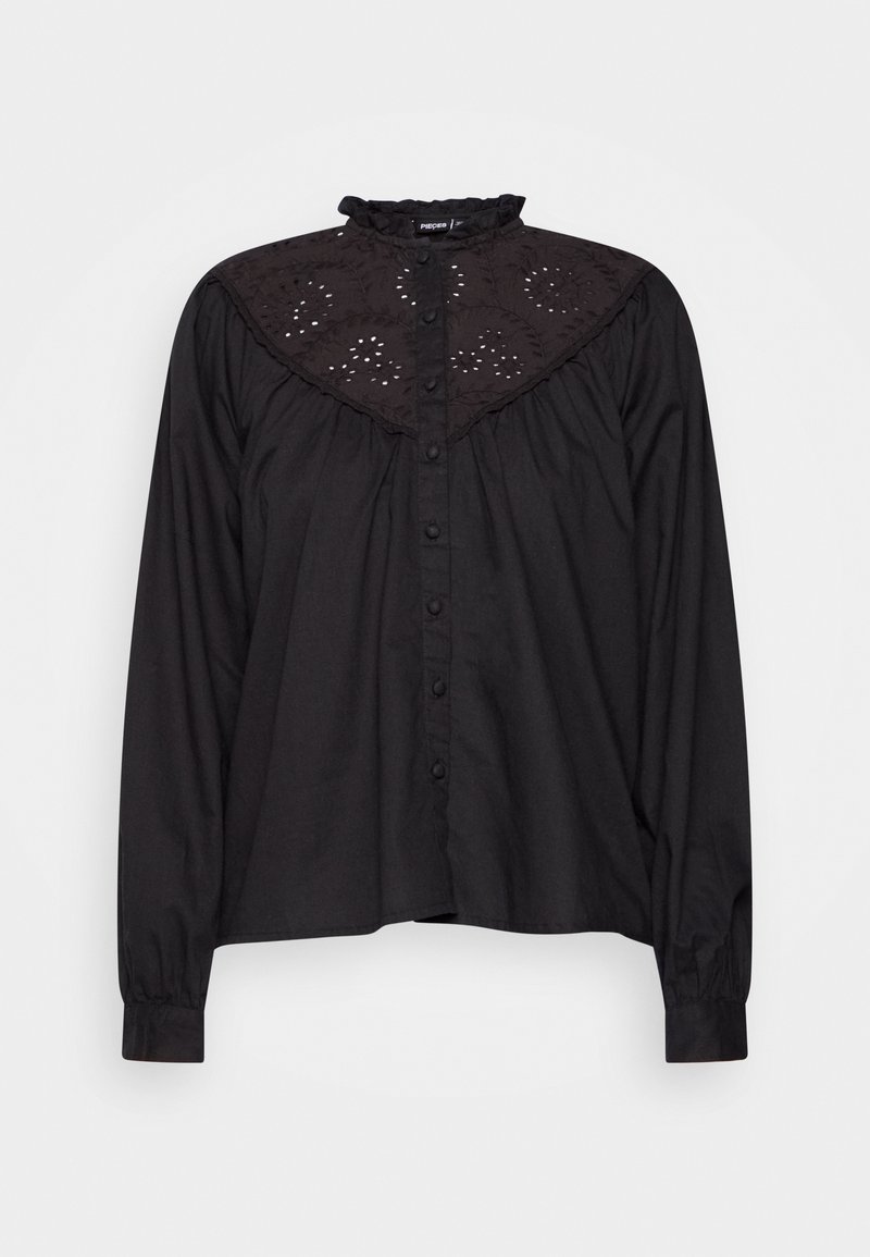 Pieces Overhemdblouse zwart Pieces Overhemdblouse zwart