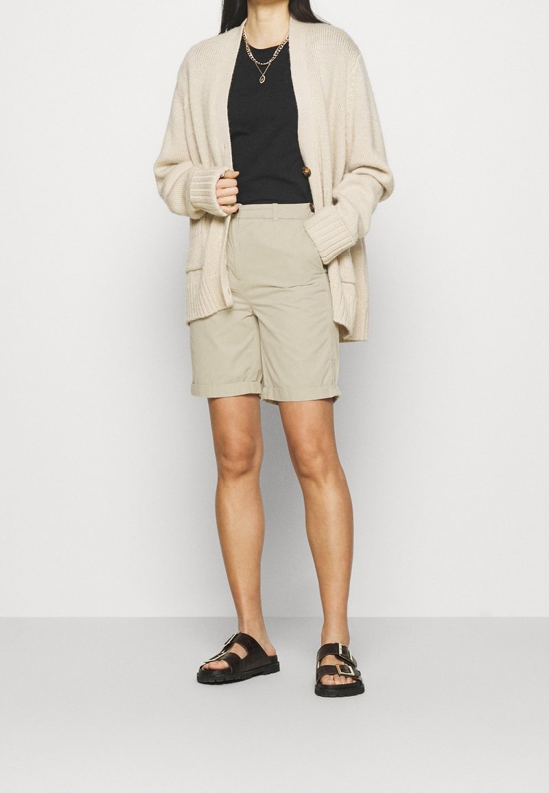 Jupe femme Marks and Spencer beige coton ligne A taille 12