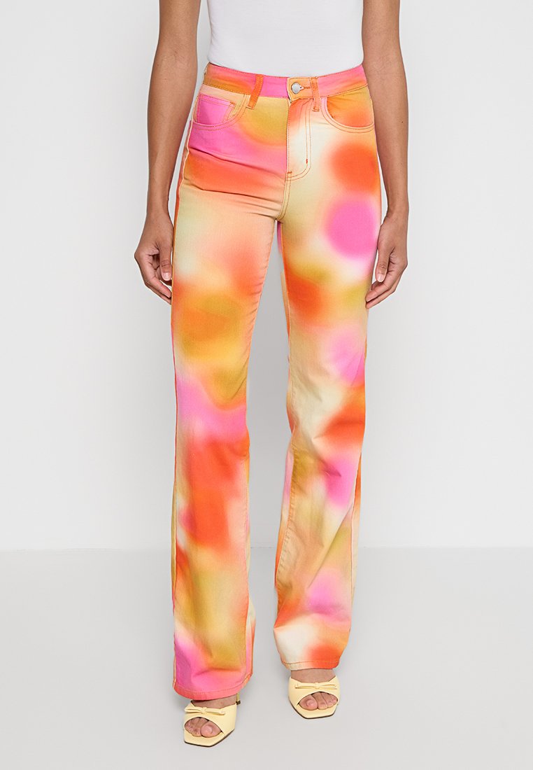 Desigual Straight leg jeans roze