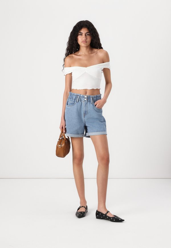 VMLYRA PAPERBAG - Denim shorts2