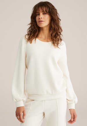 Sweatshirt - ecru