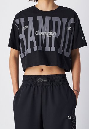 T-shirt con stampa - black