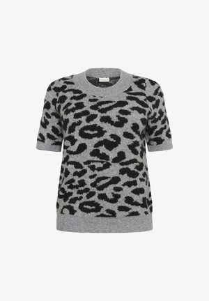 Kaffe Curve SANDIA - Print T-shirt - lgm black leopard