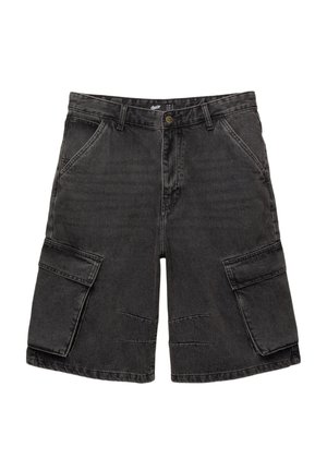 PULL&BEAR SKATER - BERMUDA - Shorts di jeans - dark grey