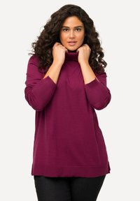 Ulla Popken ROLLKRAGEN BÜNDCHEN - Maglione - ruby