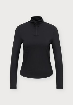 Even&Odd active by Zalando, ESSENTIAL TRAINING LONG SLEEVE RAGLAN TOP WITH 1/4 ZIP - Блуза с дълги ръкави - black