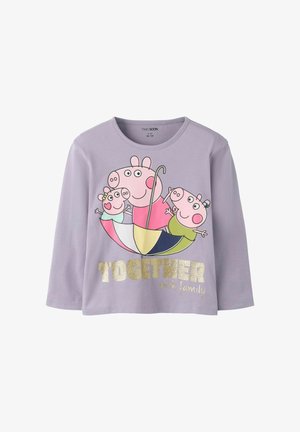 TWO SOON, LONG-SLEEVED T-SHIRT PEPPA PIG - Langarmshirt - lavender gray