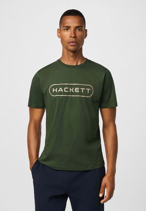 Hackett London T-shirt imprimé - harvard khaki green