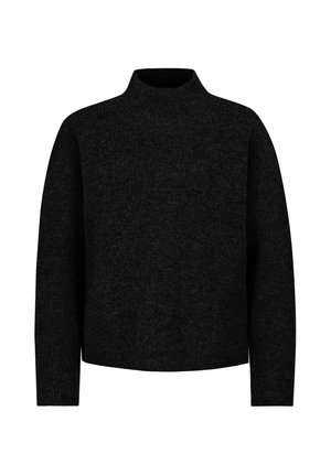 Noisy May, KLASSISCHER STRICKPULLOVER STEHKRAGEN LANGARM UNIFARBEN - Strickpullover - schwarz