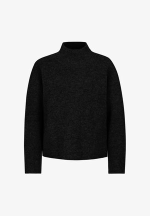 Noisy May, KLASSISCHER STRICKPULLOVER STEHKRAGEN LANGARM UNIFARBEN - Strickpullover - schwarz