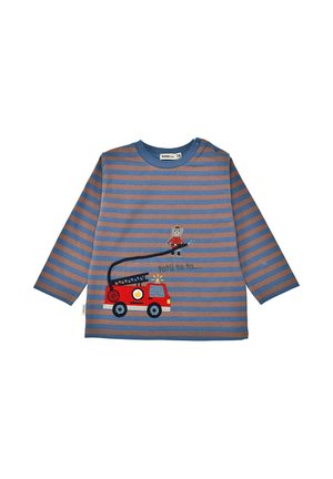 Alpenglück, ALPENGLÜCK T-SHIRT LANGARM GERINGELT 'FEUERWEHR' UNISEX - Long-sleeved top - blau