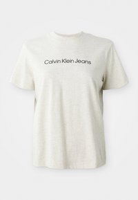 LOGO CLASSIC TEE - Triko s potiskem - vanilla heather