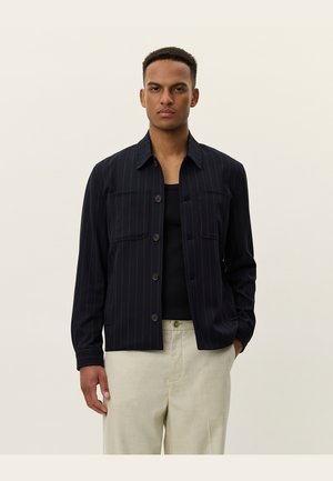 MARSEILLE PINSTRIPE HYBRID JACKET - Summer jacket - dark navy