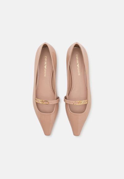Emporio Armani ELOISE - Ankle strap ballet pumps - nudo
