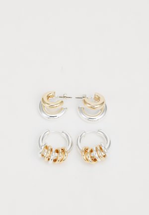 2 PACK - Earrings - gold-coloured
