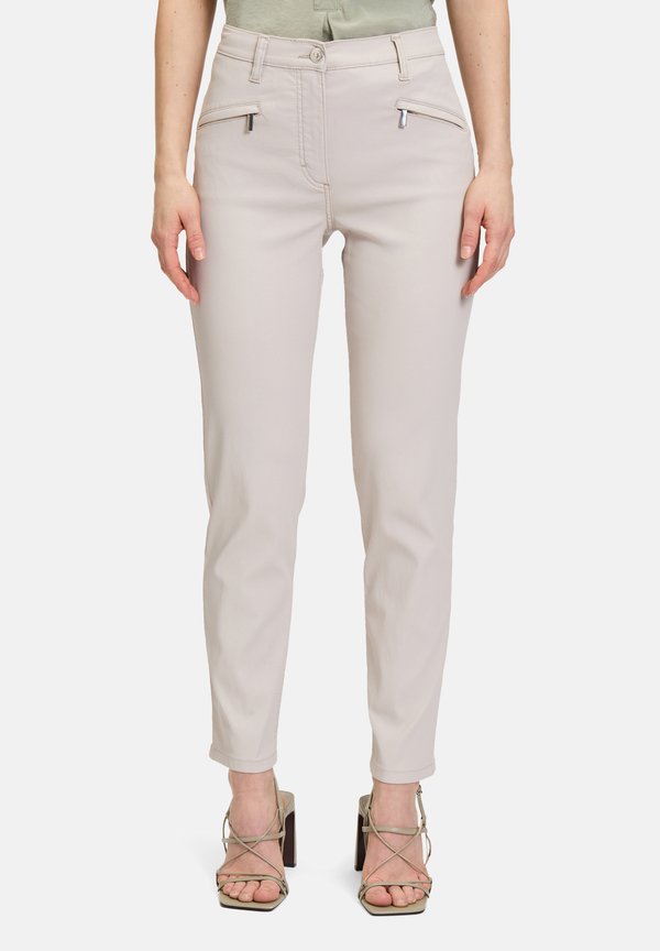 PERFECT BODY- MIT REISSVERSCHLUSSTASCHEN - Stoffhose - grau