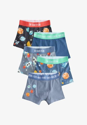 Next, REGULAR FIT - BOXERS TRUNKS 5 PACK . - Krátke boxerky - blue space print
