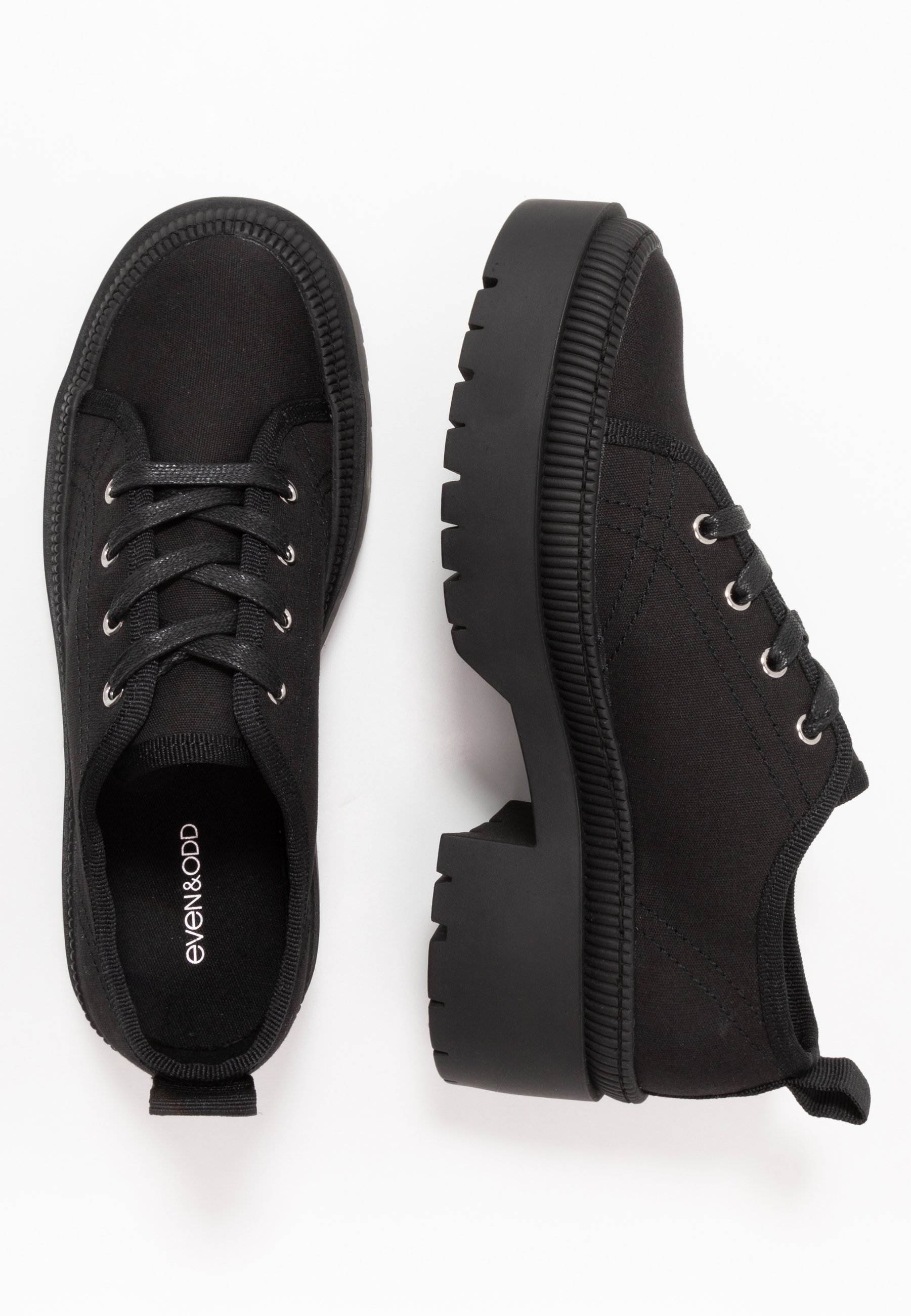 Even&Odd Snøresko black Zalando.no Even&Odd Snøresko black Zalando.no