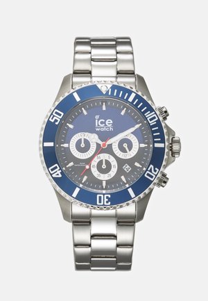 Chronograph watch - marine/silver