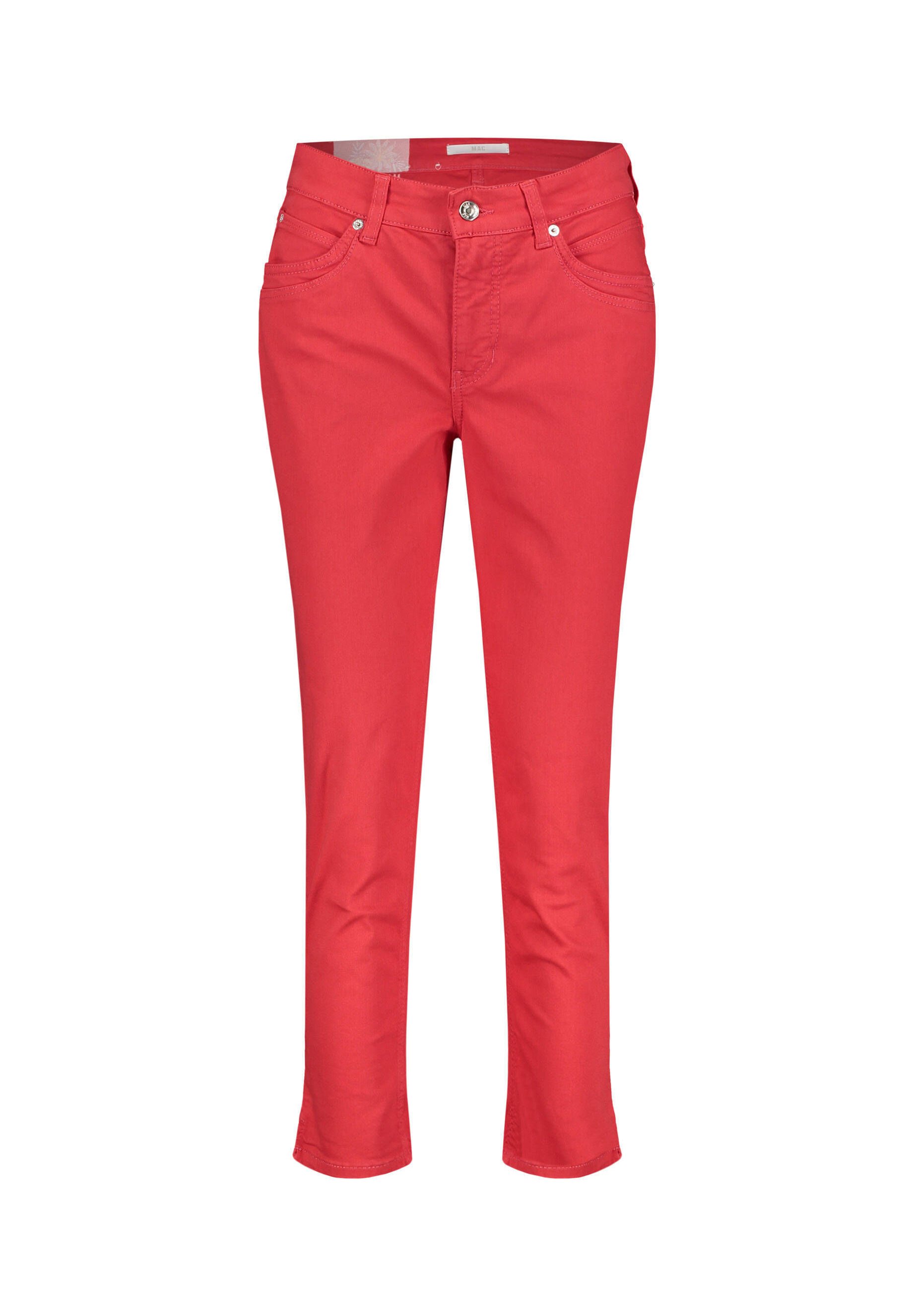 Mac Jeans Damen Jeans Melanie Regular Fit 7 8 Lange Jeans Slim Fit Pink 71 Pink Zalando De