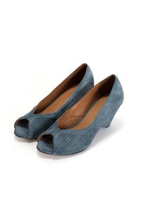 Anonymous Copenhagen TIFFANY TRIANGLE - Peep toes - denim blue