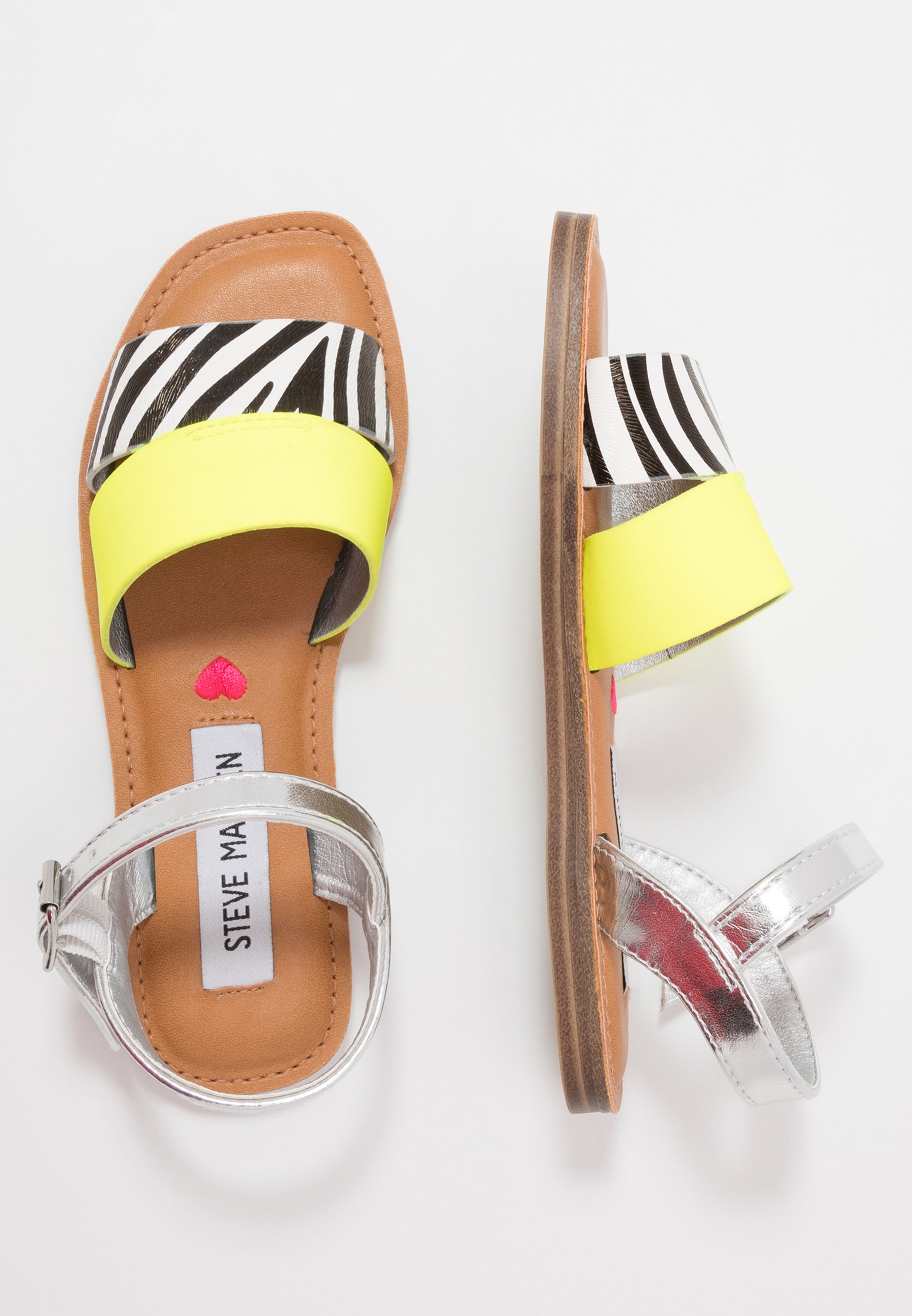Steve Madden JALEXNDR - Sandaler - white/silver Steve Madden JALEXNDR - Sandaler - white/silver